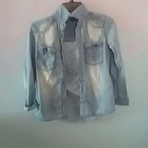 Denim button up shirt